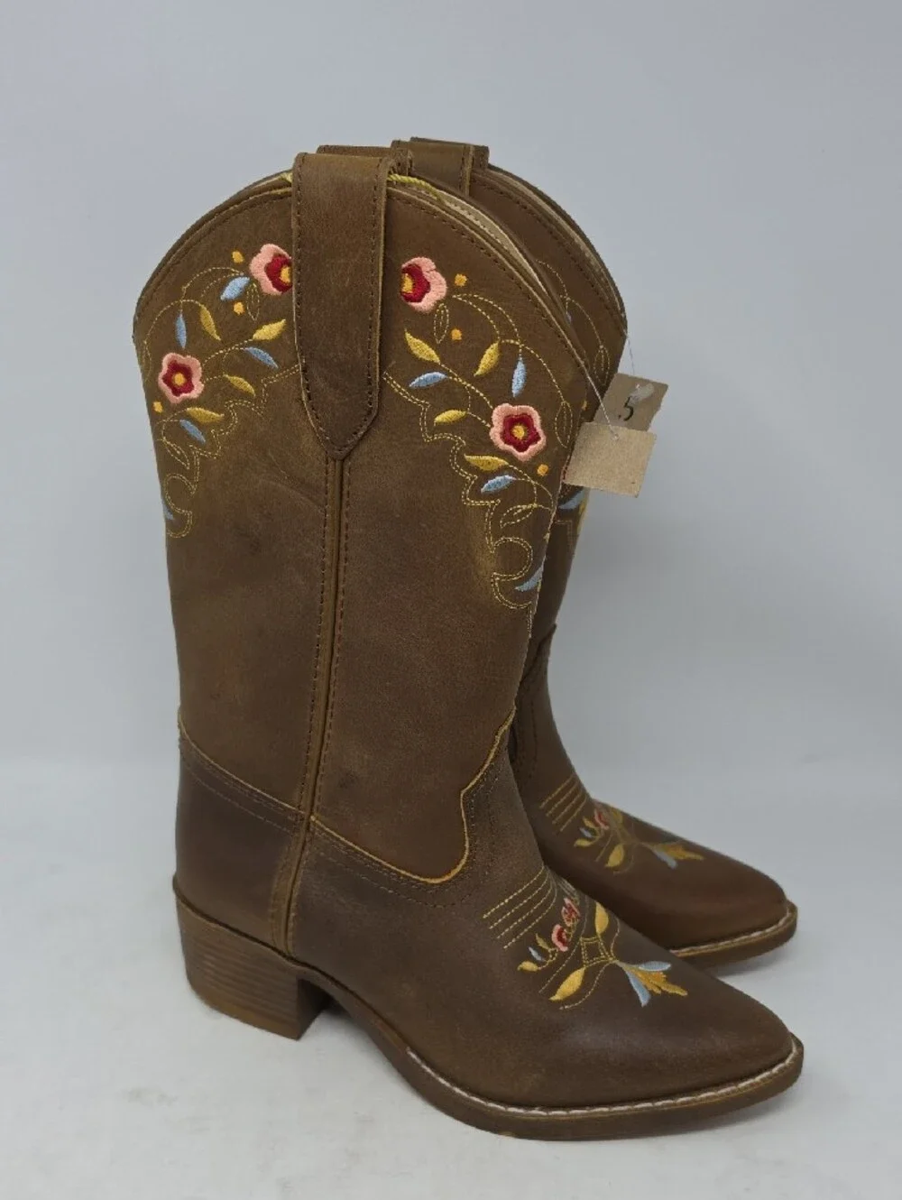 Shyanne Girls' Stephanie Western Boots - Round Toe Size 5
